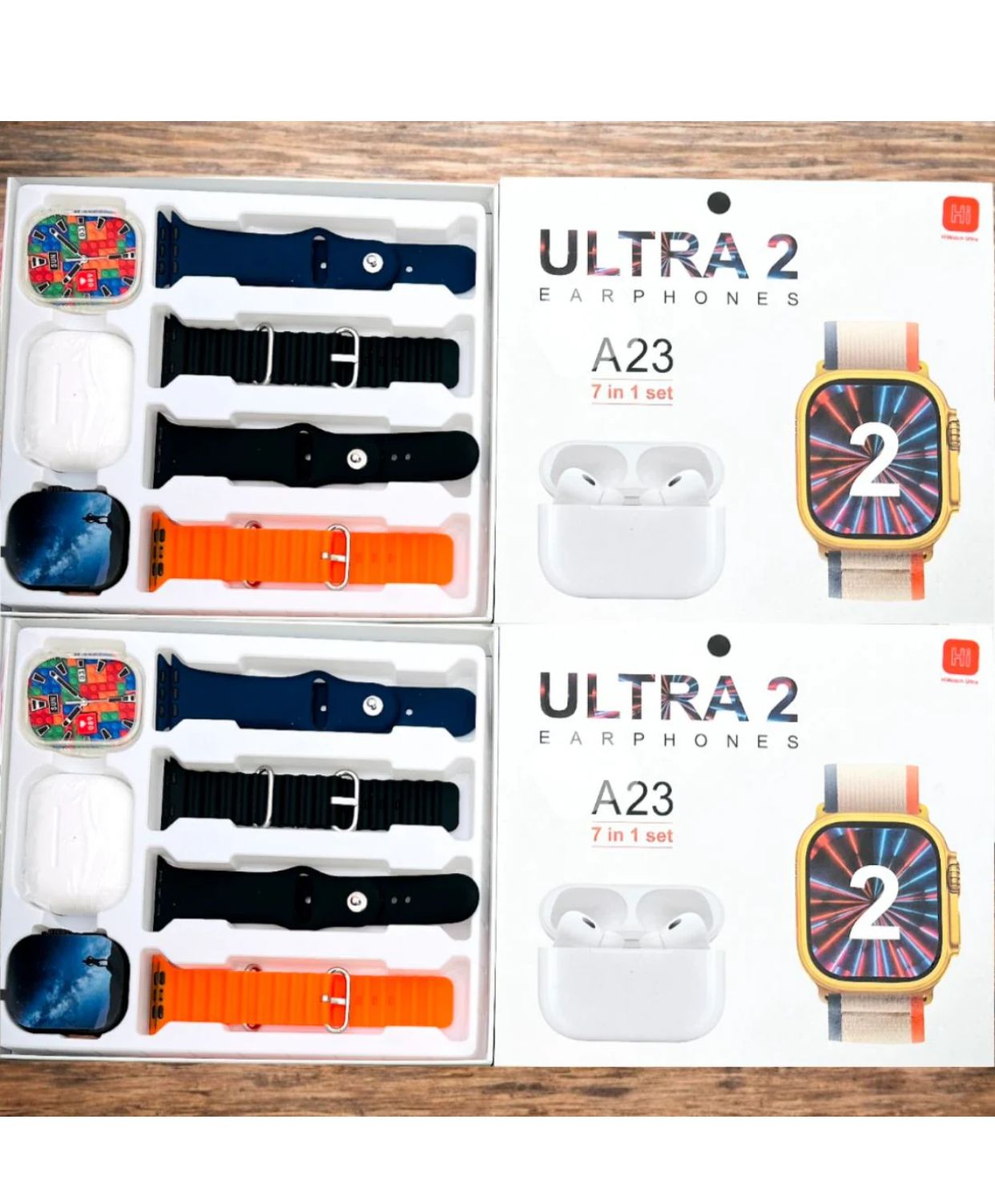 A23 ultra 2 Smartwatch & Earbuds|7-in-1 Ultimate Bundle |Free COD