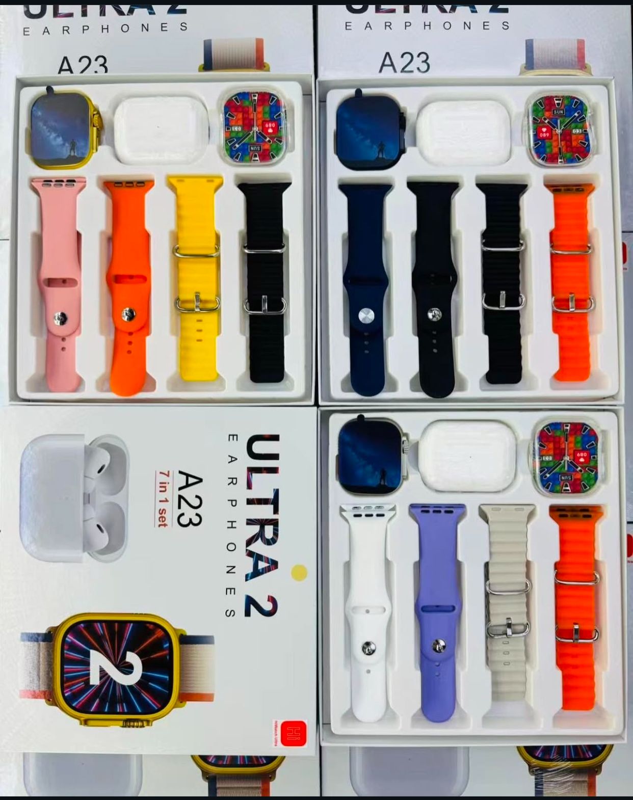 A23 ultra 2 Smartwatch & Earbuds|7-in-1 Ultimate Bundle |Free COD